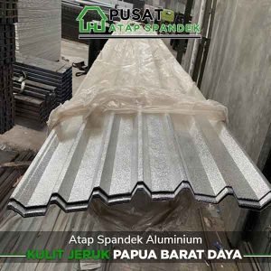 harga atap spandek aluminium kulit jeruk Papua Barat Daya